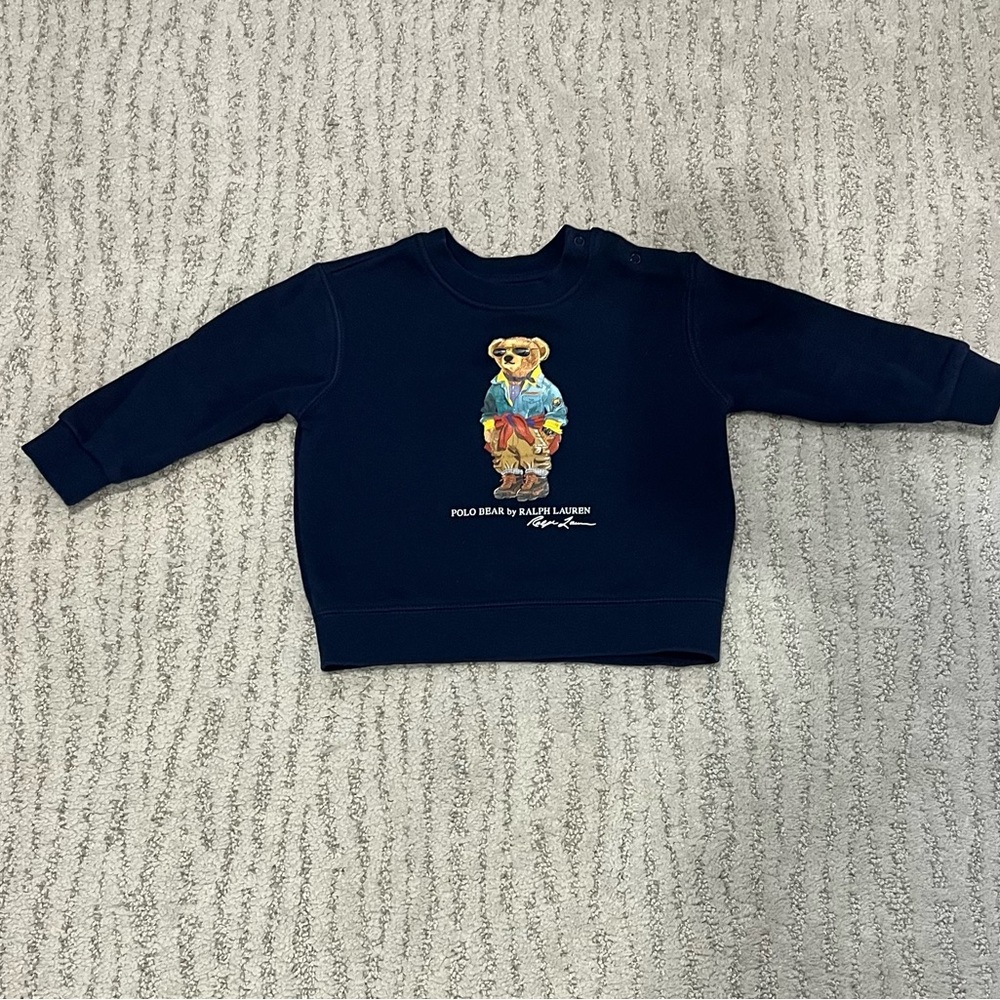 POLO RALPH LAUREN Baby Boy Navy Sweatshirt 12M